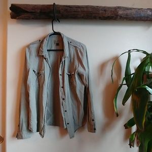 Dark Green Denim Tee